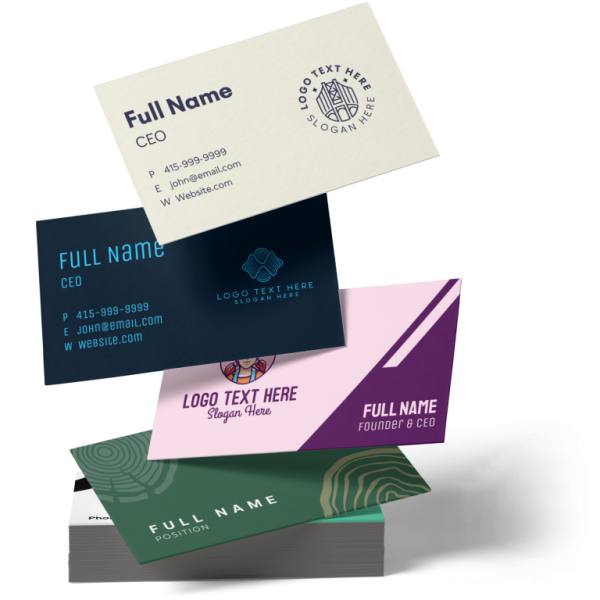 Business Cards 2000 Each x 4 Designs The Printing Shop