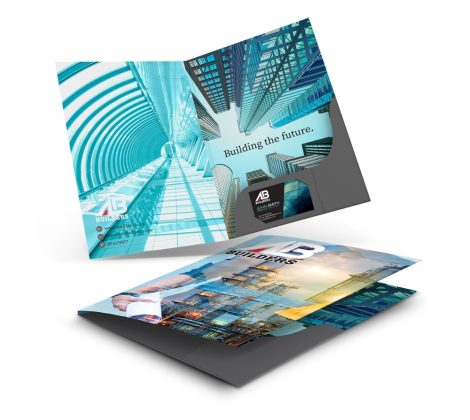 A5 Presentation Folder (Single Pocket 5mm Gusset) Printed Both Sides 500